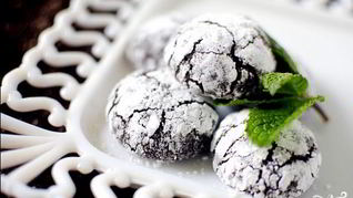 Рецепт Печенья с мятой и темным шоколадом