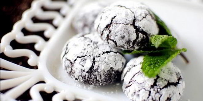 Рецепт печенья с мятой и темным шоколадом