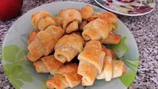 Рецепт Творожно-апельсиновых рогалики