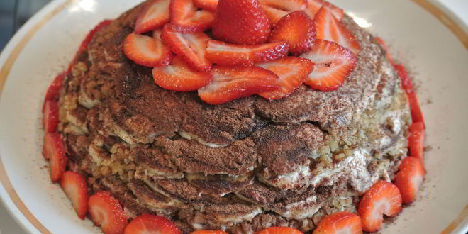 Рецепт бананова-пряничного пирог без выпечки