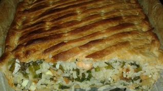 Рецепт Быстрого рассыпчатого пирога из слоеного теста