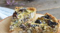 Рецепт Грибного киша с луком-пореем