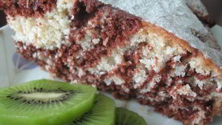 Рецепт Кокосового пирога Зебра