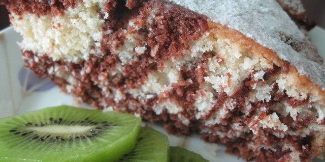 Рецепт кокосового пирога зебра