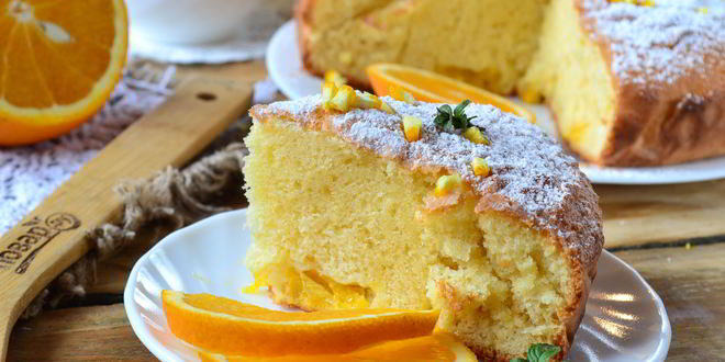 Рецепт нежного пирога с апельсинами