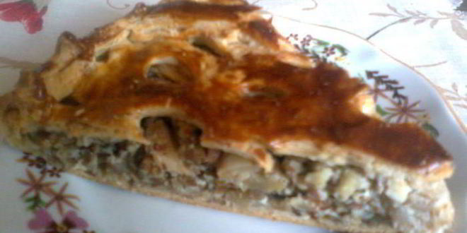 Рецепт орехова-яблочного пирог