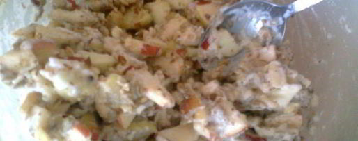 Шаг 4: орехова-яблочного пирог