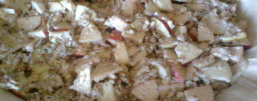 Шаг 5: орехова-яблочного пирог