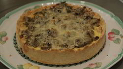 Рецепт Открытого пирога с курицей и баклажанами