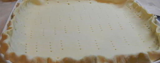 Шаг 3: овощного киша с копченой курицей