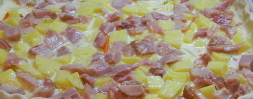 Шаг 7: овощного киша с копченой курицей