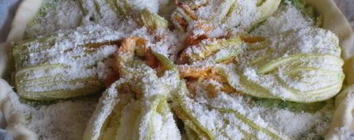 Шаг 7: овощного киша с сыром и цветками цукини