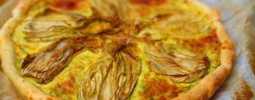 Шаг 8: овощного киша с сыром и цветками цукини