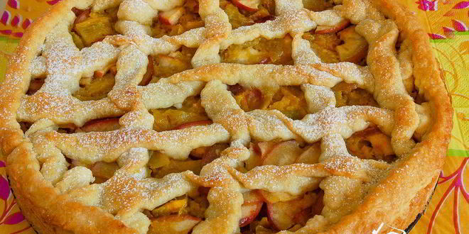 Рецепт песочного пирога с тыквенно-яблочной начинкой