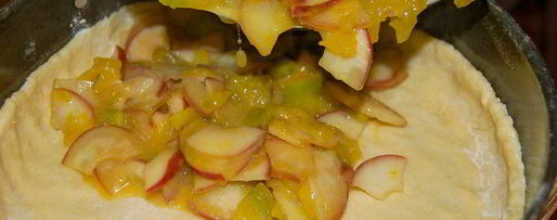 Шаг 3: песочного пирога с тыквенно-яблочной начинкой