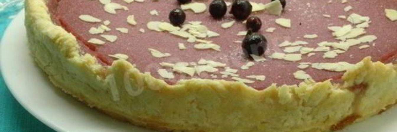 Рецепт Песочного смородинового пирога со свежей смородиной