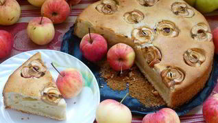 Рецепт Пирога из дачных яблочек
