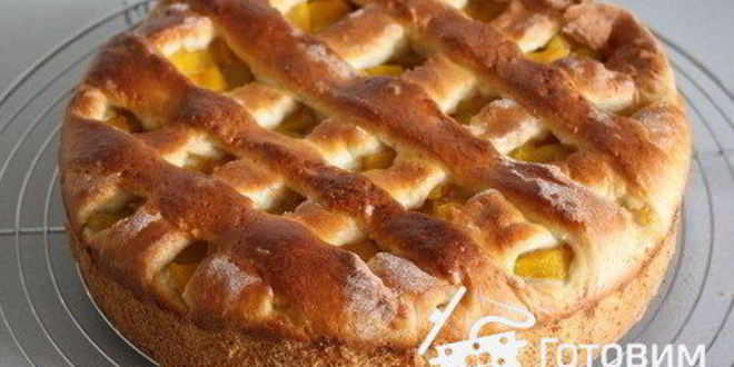 Рецепт пирога с абрикосами и пудингом