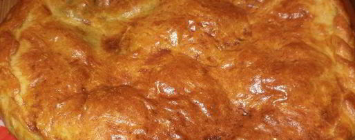 Шаг 16: пирога с бананами и яблоками из необычного дрожжевого теста