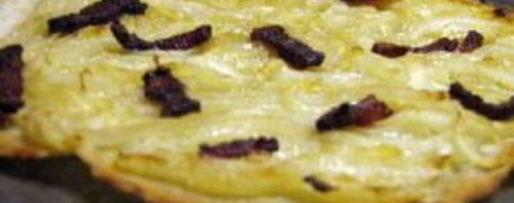 Шаг 6: пирога с беконом и луком