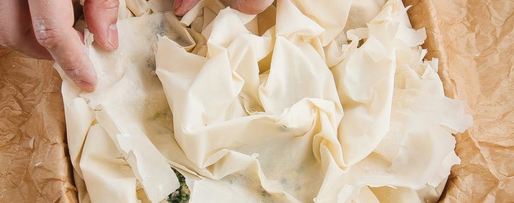 Шаг 4: пирога с индейкой и шпинатом из теста фило