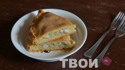 Рецепт Пирога с картошкой и курицей