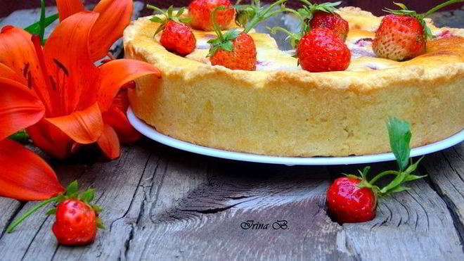 Рецепт Пирога с клубникой