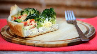 Рецепт Пирога с курицей и брокколи