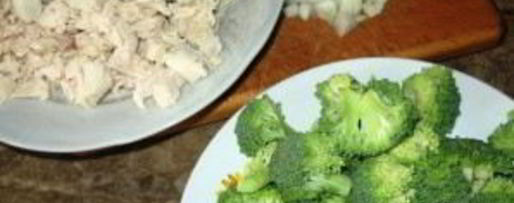 Шаг 3: пирога с курицей и брокколи