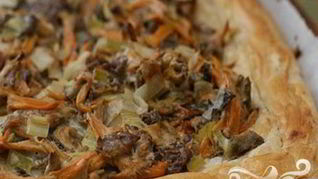 Рецепт Пирога с лисичками и картофелем