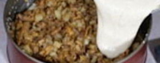 Шаг 4: пирога с лисичками и картофелем