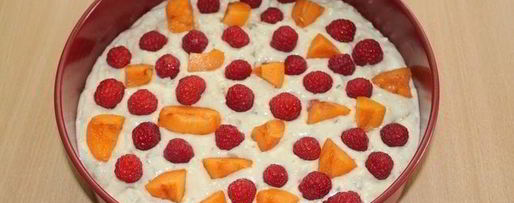 Шаг 6: пирога с малиной, абрикосами и орехами