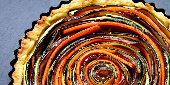 Рецепт пирога с овощами