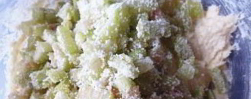 Шаг 5: пирога с ревенем и манкой