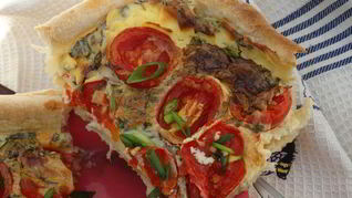 Рецепт Пирога с томатами Уходящее лето