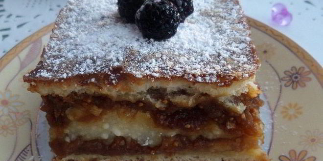 Рецепт пирога с творогом и инжиром