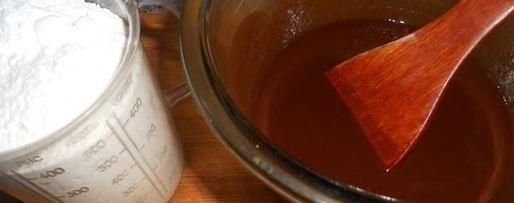 Шаг 3: шоколадного пирога с помадкой