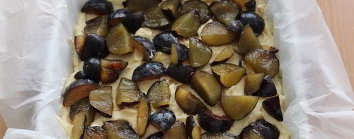 Шаг 4: сливочного пирога со сливовой начинкой