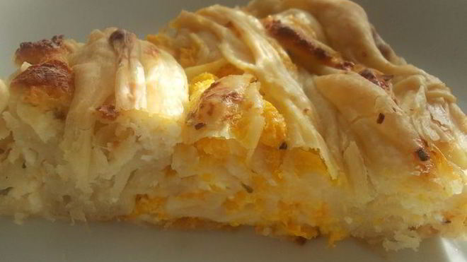 Рецепт Сырного пирога с фетой и тыквой