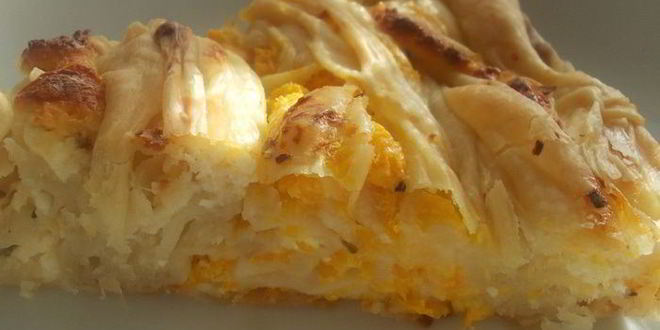 Рецепт сырного пирога с фетой и тыквой