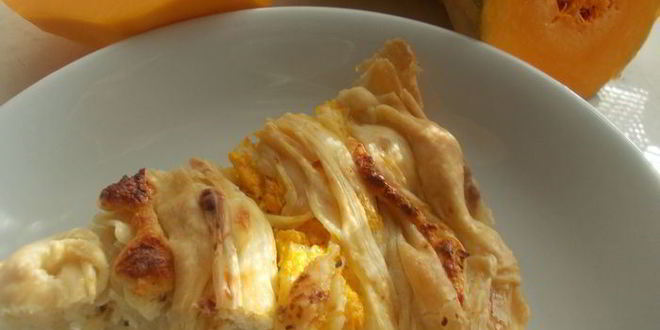 Рецепт сырного пирога с фетой и тыквой