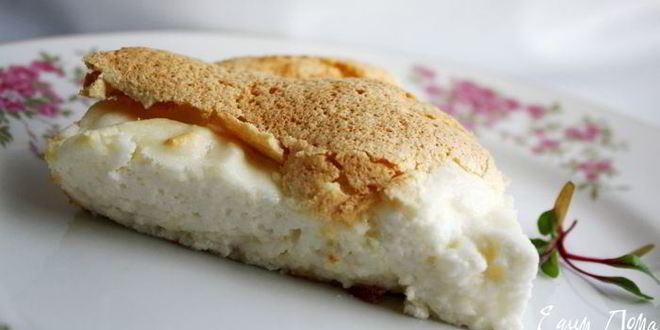 Рецепт творожно-бисквитного пирог