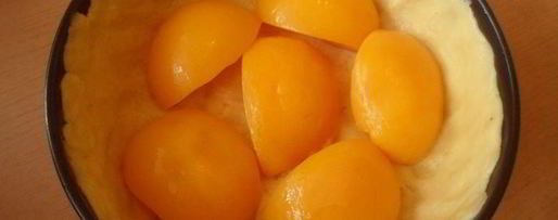 Шаг 7: творожно-песочного пирог с персиками