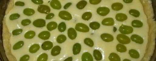 Шаг 4: творожного пирога с виноградом