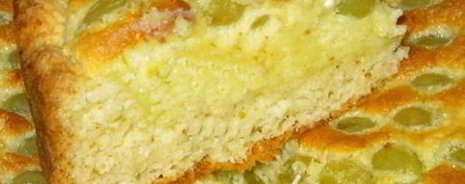 Шаг 5: творожного пирога с виноградом