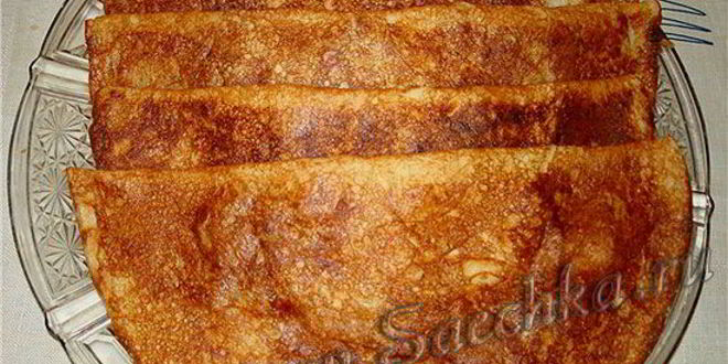 Рецепт блинчатых пирожков