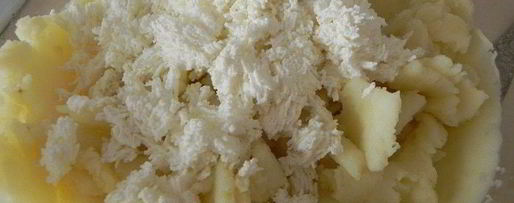 Шаг 1: картофельно-творожных пирожки с зеленью и яйцом