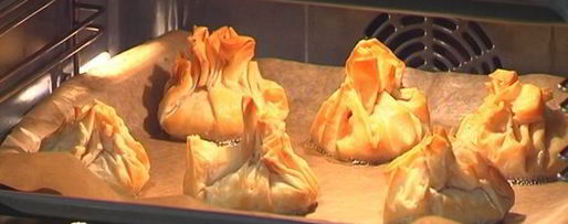 Шаг 10: пирожков из теста фило с рисом и грибами