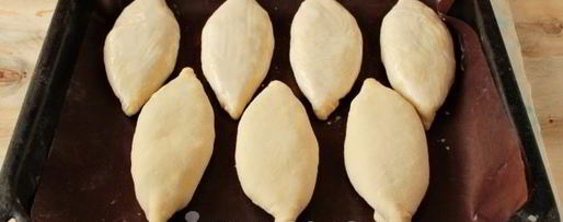 Шаг 11: пирожков на кефире без дрожжей в духовке