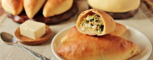 Шаг 13: пирожков на кефире без дрожжей в духовке